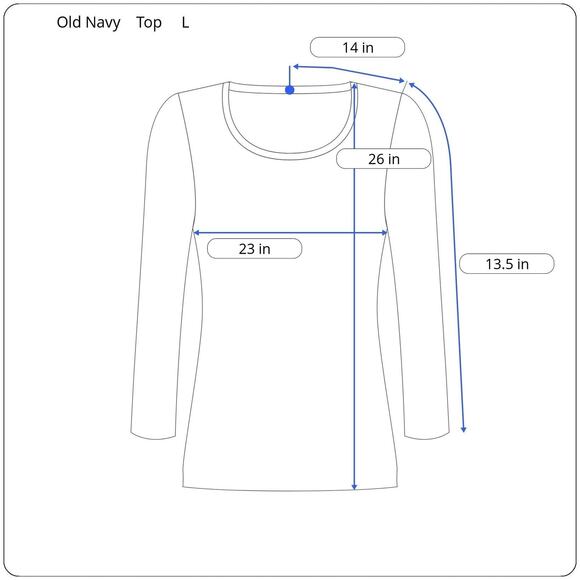 Old Navy 3/4 Sleeve Top Women's Size Large - Picture 5 of 5